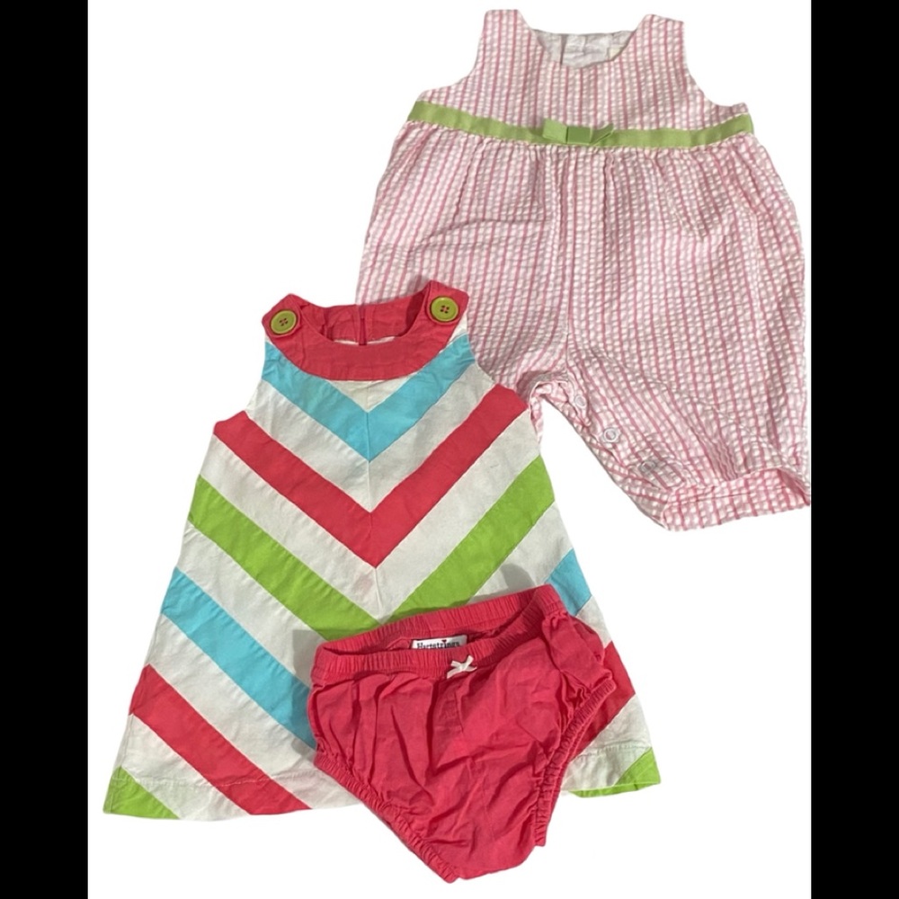 Hartstrings Brand Dress and Romper Size 3-6 Months